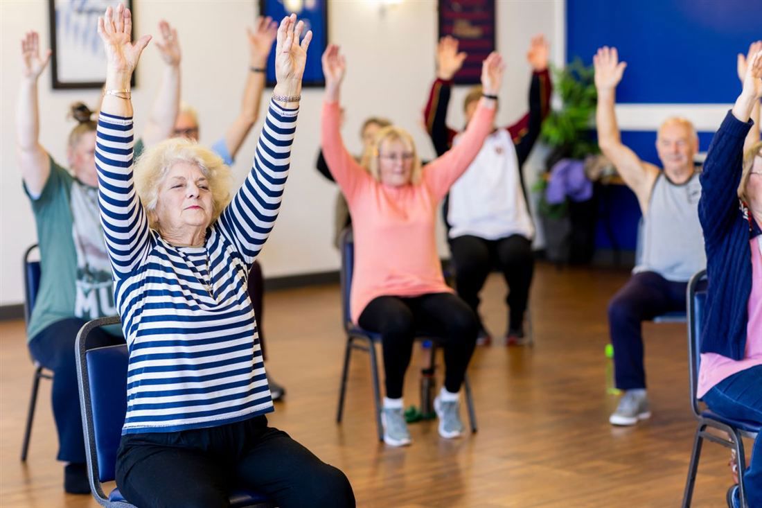 A gentle exercise session