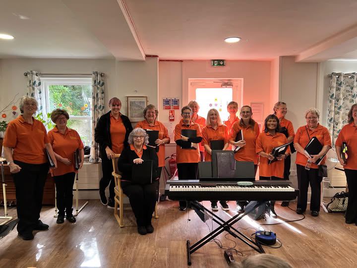 A music and singing session at Rickeston Mill